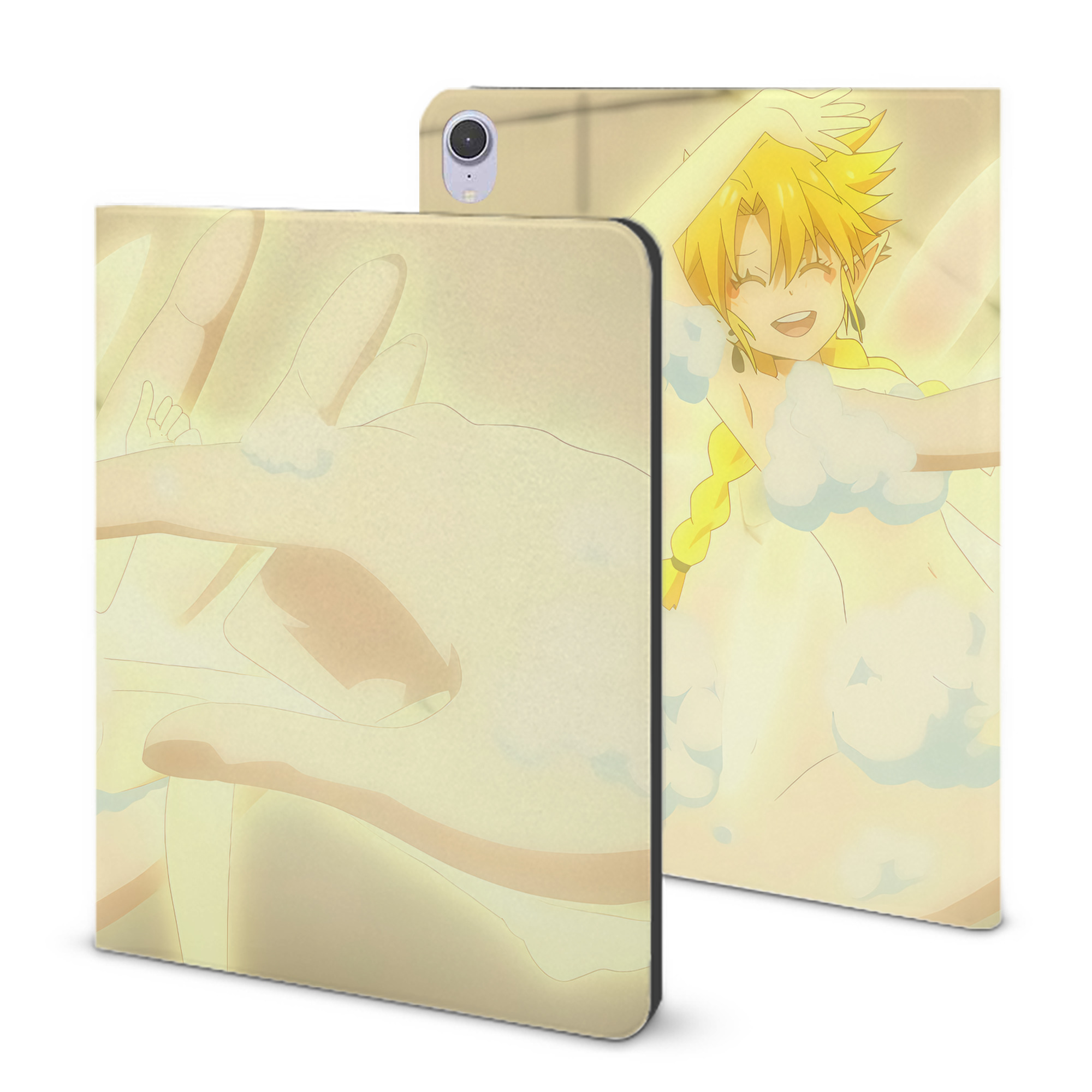 （画像用） 転スラ Regarding Reincarnated to Slime IPad ケース ブック型 PUレザー TPU 耐衝撃 軽量 薄型 ペン収納なし 全面保護 IPad 各モデル対応